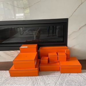 Multiple Hermes boxes in various sizes-pricing varies for each size.